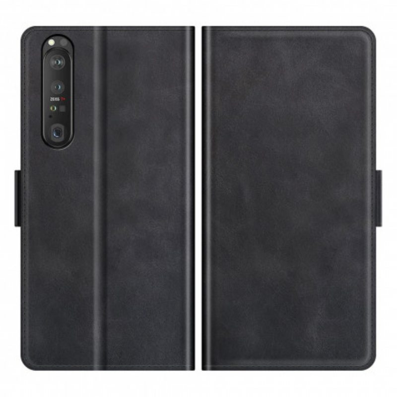 Flip Case Sony Xperia 1 III Kotelot Flip Klassinen Kaksoisläppä