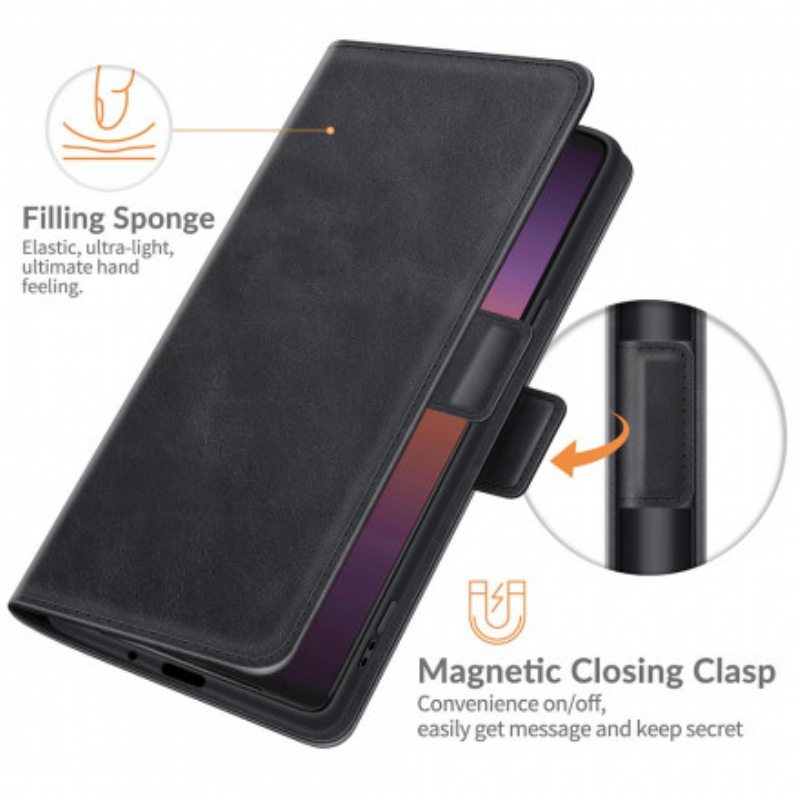 Flip Case Sony Xperia 1 III Kotelot Flip Klassinen Kaksoisläppä