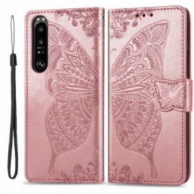 Flip Case Sony Xperia 1 III Puolikkaat Perhoset