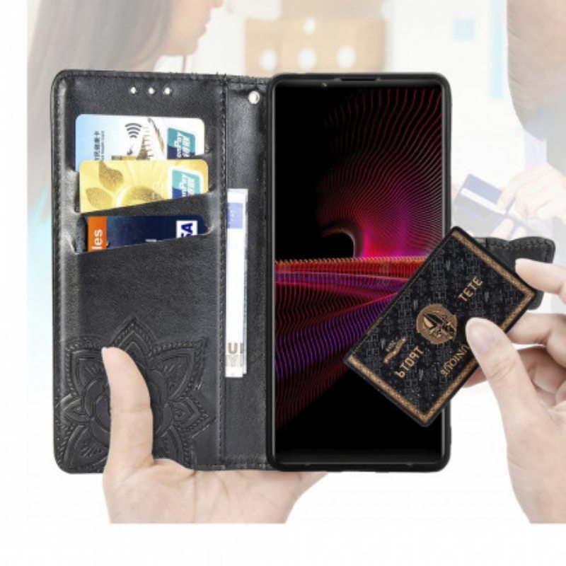 Flip Case Sony Xperia 1 III Puolikkaat Perhoset