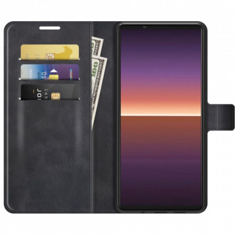 Kotelot Sony Xperia 1 III Ohut Extreme Leather -efekti