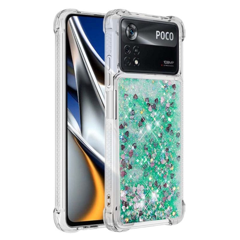 Case Poco X4 Pro 5G Desires Paljetteja