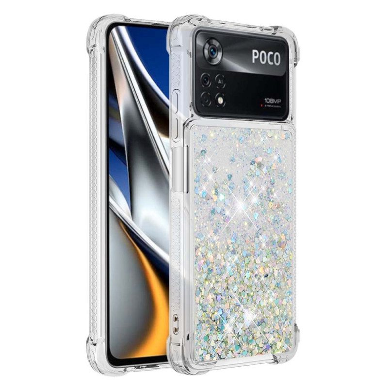 Case Poco X4 Pro 5G Desires Paljetteja