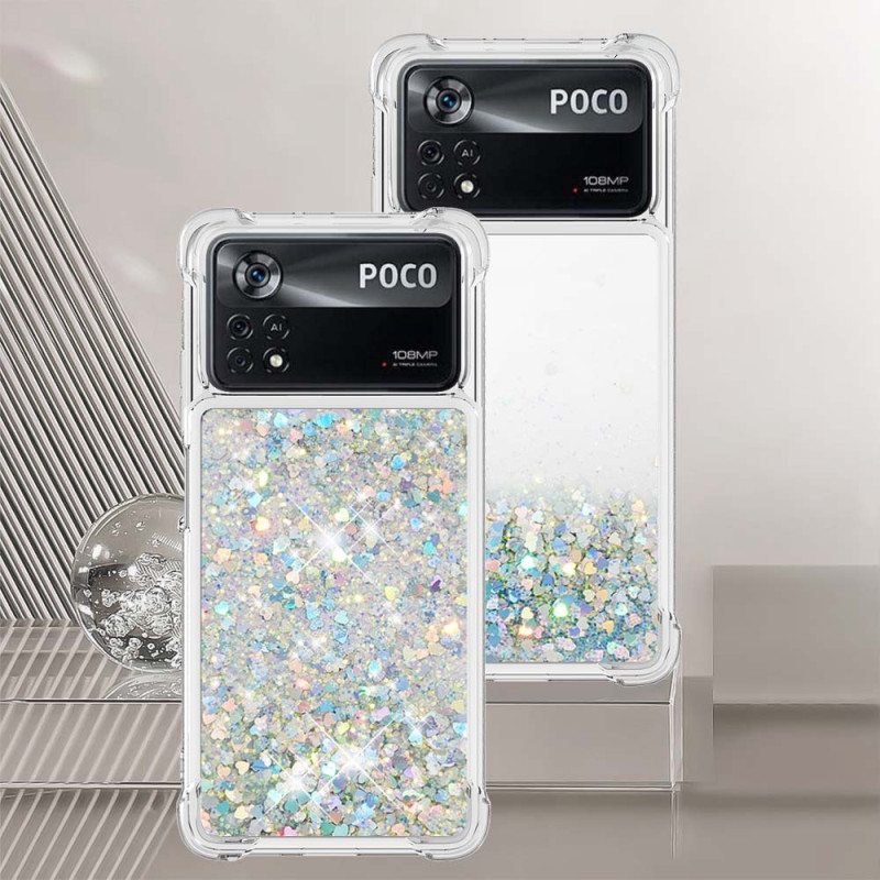 Case Poco X4 Pro 5G Desires Paljetteja