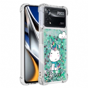 Case Poco X4 Pro 5G Glitter Unicorn