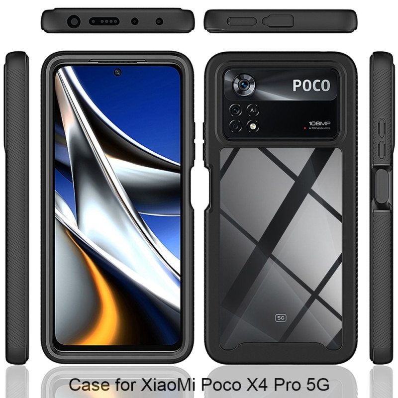 Case Poco X4 Pro 5G Suojakuori Täydellinen Suoja Näyttökalvolla