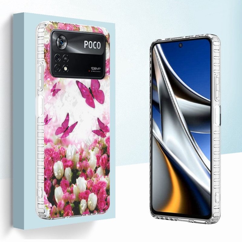 Case Poco X4 Pro 5G Tyylikkäät Perhoset