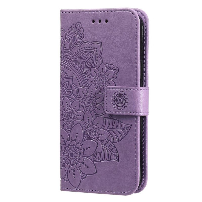 Flip Case Poco X4 Pro 5G Suojaketju Kuori Strappy Mandala