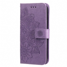 Flip Case Poco X4 Pro 5G Suojaketju Kuori Strappy Mandala