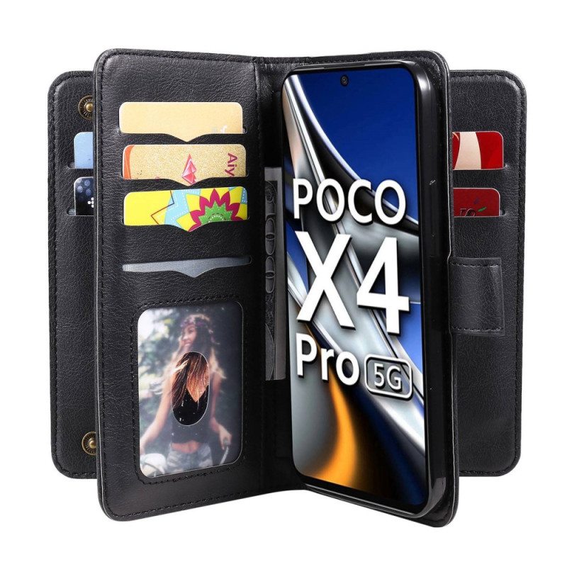 Kotelot Poco X4 Pro 5G 10 Korttikoteloa