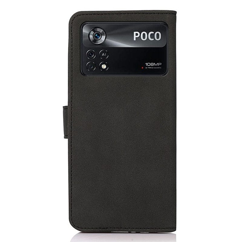 Kotelot Poco X4 Pro 5G Khazneh Fashion Leather Effect