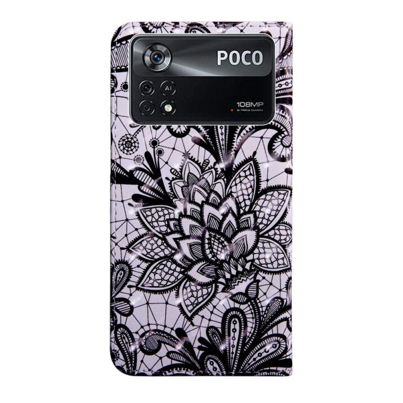 Kotelot Poco X4 Pro 5G Suojaketju Kuori Kaunis Strappy Lace