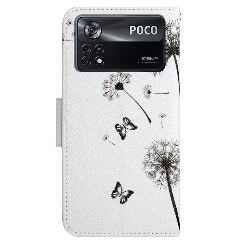 Kotelot Poco X4 Pro 5G Suojaketju Kuori Lanyard Love Dandelions