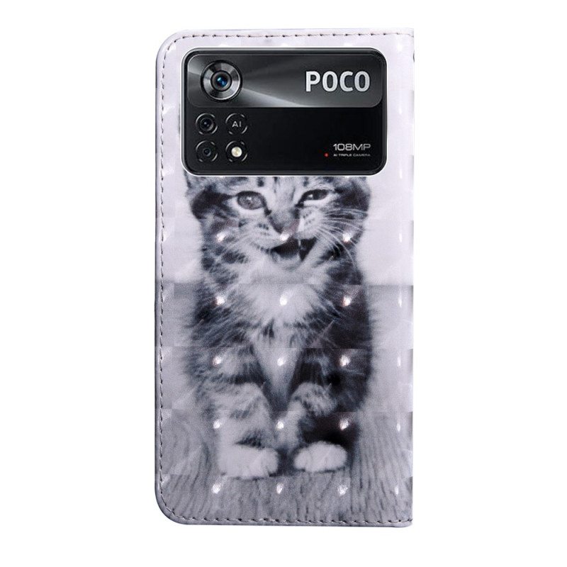 Kotelot Poco X4 Pro 5G Suojaketju Kuori Strappy Kitten