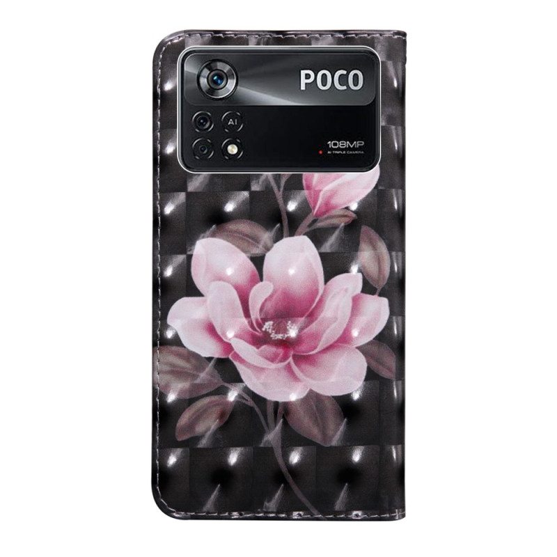 Kotelot Poco X4 Pro 5G Suojaketju Kuori Strappy Kukka