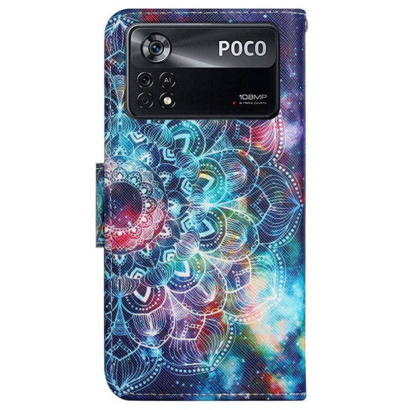 Kotelot Poco X4 Pro 5G Suojaketju Kuori Strappy Mandala