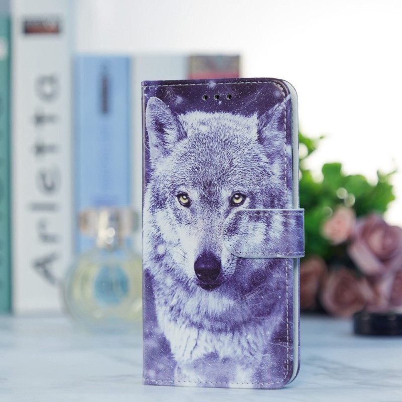 Kotelot Poco X4 Pro 5G Suojaketju Kuori Strappy Wolf