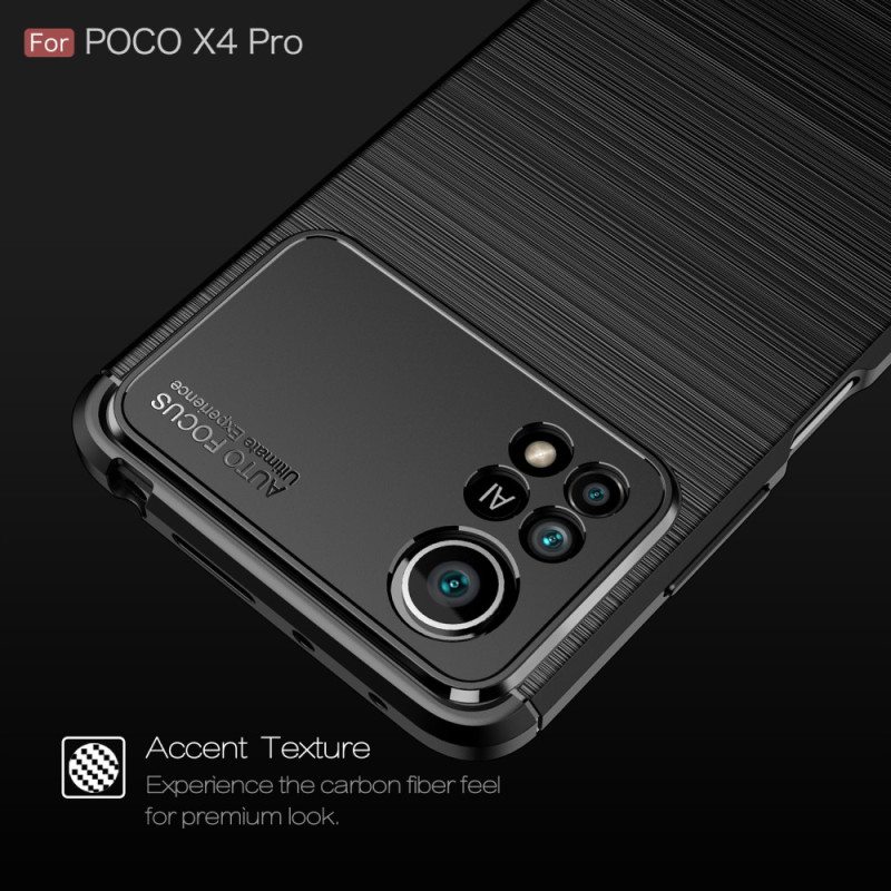 Kuori Poco X4 Pro 5G Harjattua Hiilikuitua