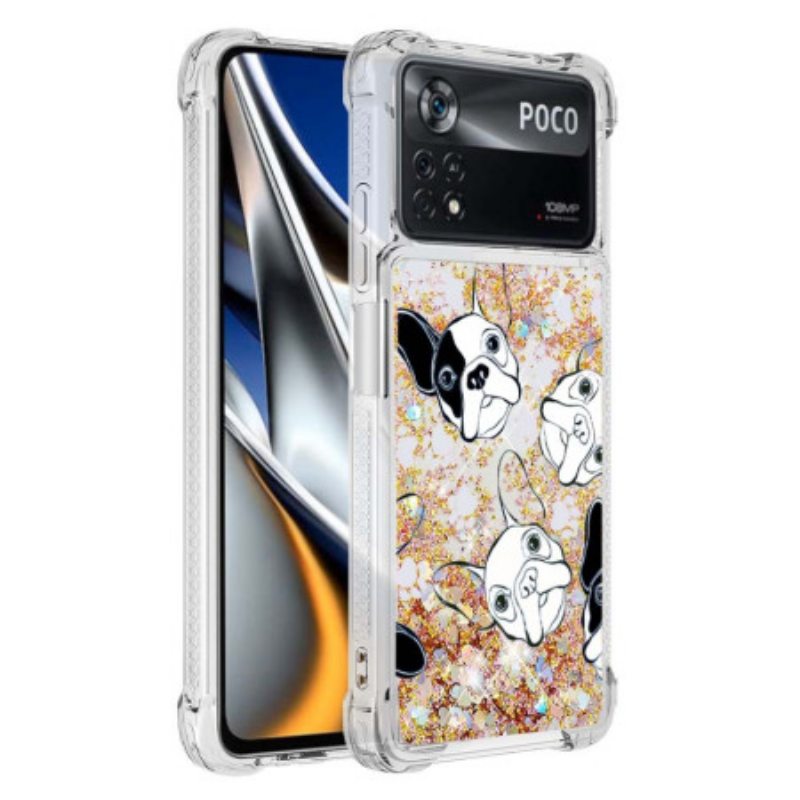 Kuori Poco X4 Pro 5G Herra Koiran Paljetteja