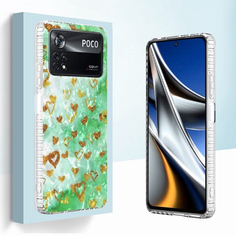 Kuori Poco X4 Pro 5G Tyylikkäät Sydämet