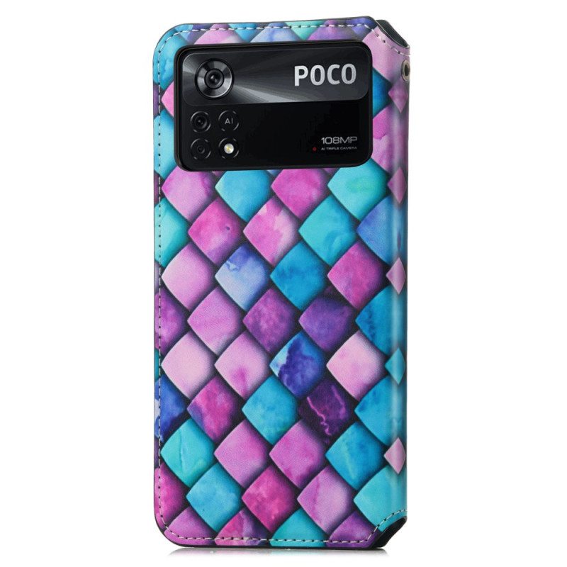 Puhelinkuoret Poco X4 Pro 5G Kotelot Flip Caseno Rfid -suunnittelu