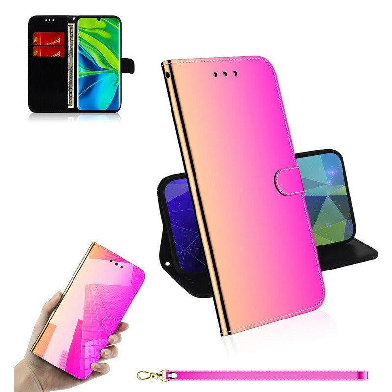 Flip Case Xiaomi Mi Note 10 / 10 Pro Keinonahkainen Peilin Kansi