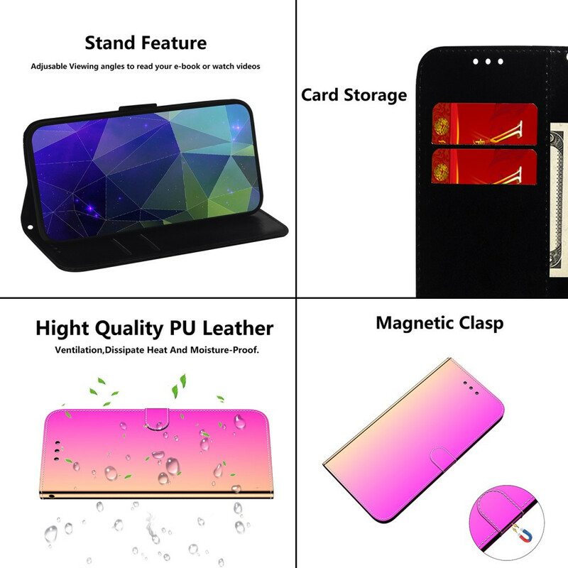 Flip Case Xiaomi Mi Note 10 / 10 Pro Keinonahkainen Peilin Kansi