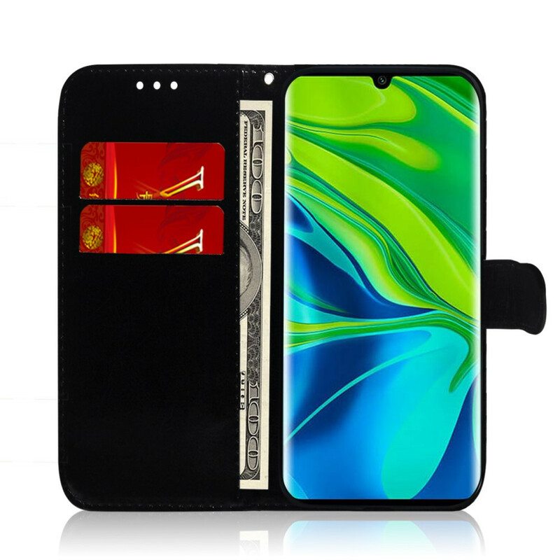 Flip Case Xiaomi Mi Note 10 / 10 Pro Keinonahkainen Peilin Kansi