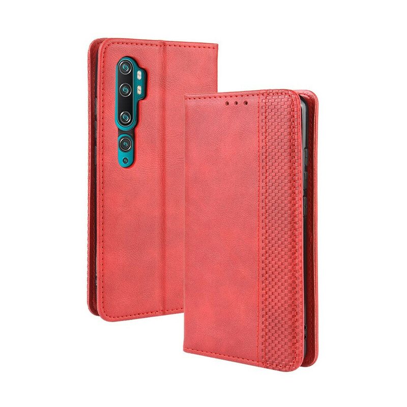 Puhelinkuoret Xiaomi Mi Note 10 / 10 Pro Kotelot Flip Tyylitelty Vintage-nahkaefekti