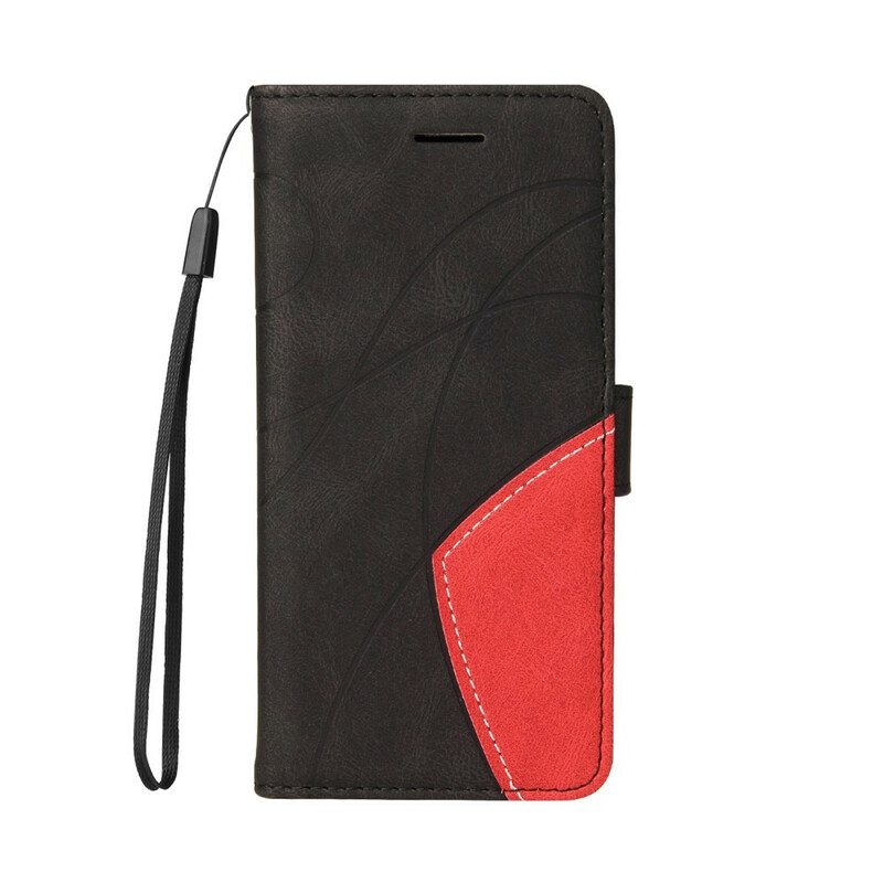 Kotelot Google Pixel 6 Kaksisävyinen Signature Faux Leather