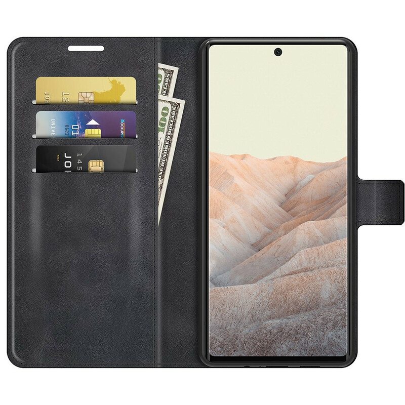 Kotelot Google Pixel 6 Ohut Extreme Leather -efekti