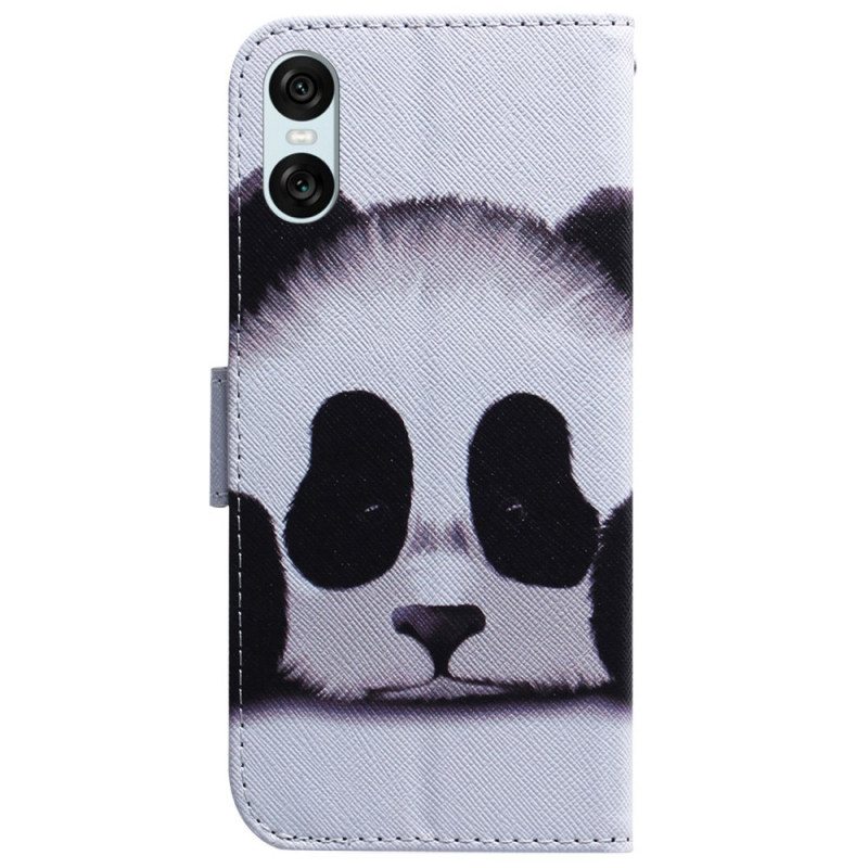 Nahkakotelo Sony Xperia 10 Vi Panda