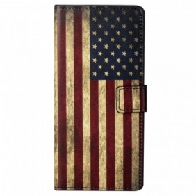 Flip Case Samsung Galaxy M23 5G Amerikan Lippu