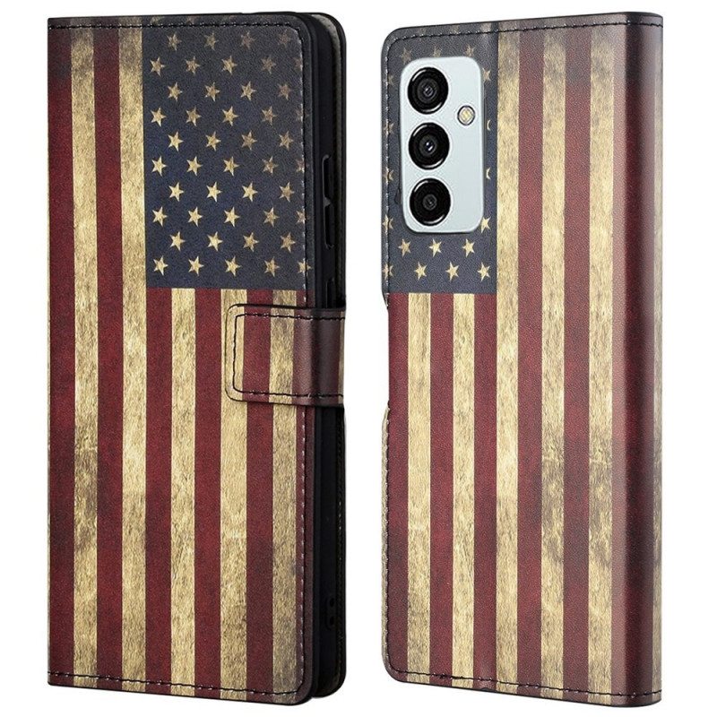 Flip Case Samsung Galaxy M23 5G Amerikan Lippu