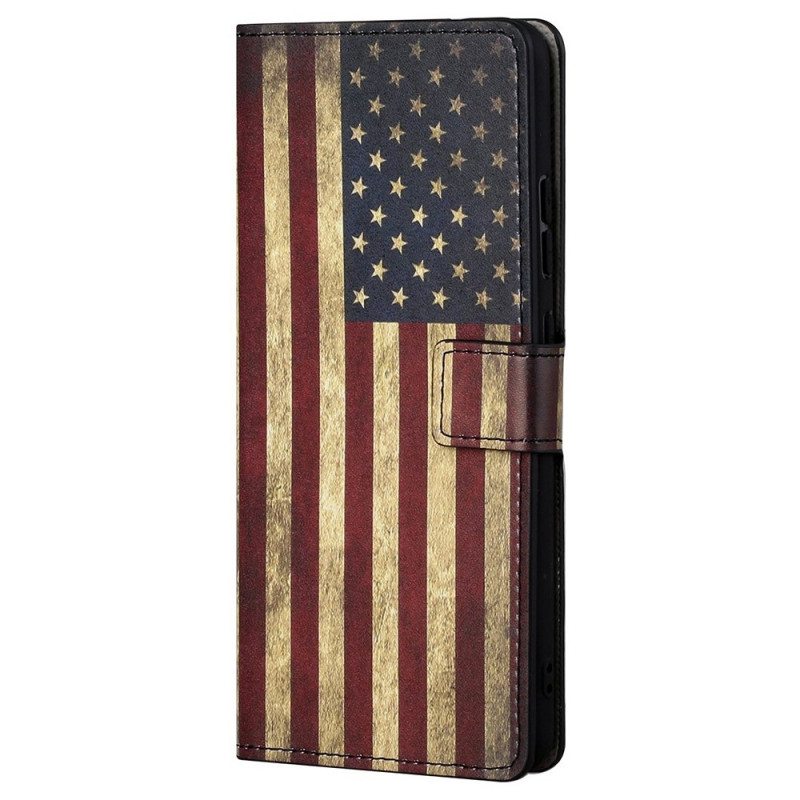 Flip Case Samsung Galaxy M23 5G Amerikan Lippu