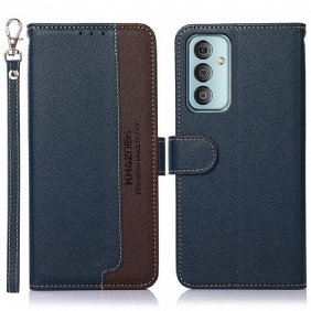 Flip Case Samsung Galaxy M23 5G Litsi Style Rfid Khazneh