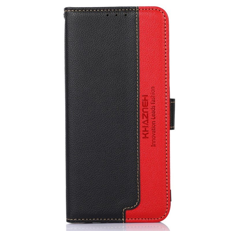 Flip Case Samsung Galaxy M23 5G Litsi Style Rfid Khazneh