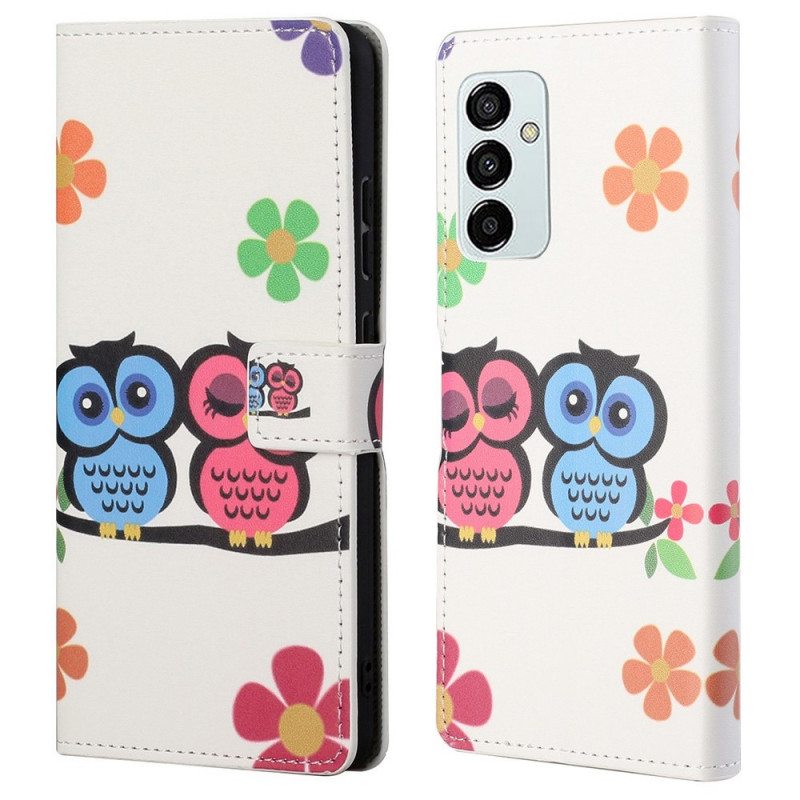 Flip Case Samsung Galaxy M23 5G Pöllöpari