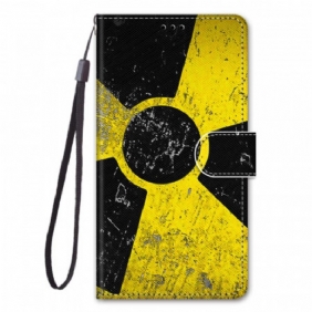 Flip Case Samsung Galaxy M23 5G Suojaketju Kuori Nauhan Vaara