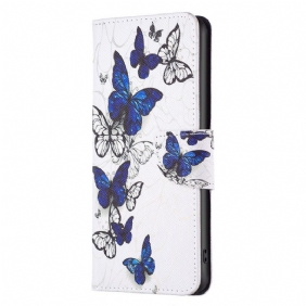 Flip Case Samsung Galaxy M23 5G Upeita Perhosia