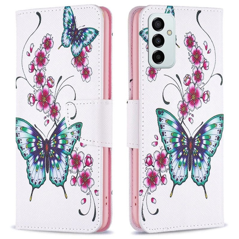 Flip Case Samsung Galaxy M23 5G Upeita Perhosia