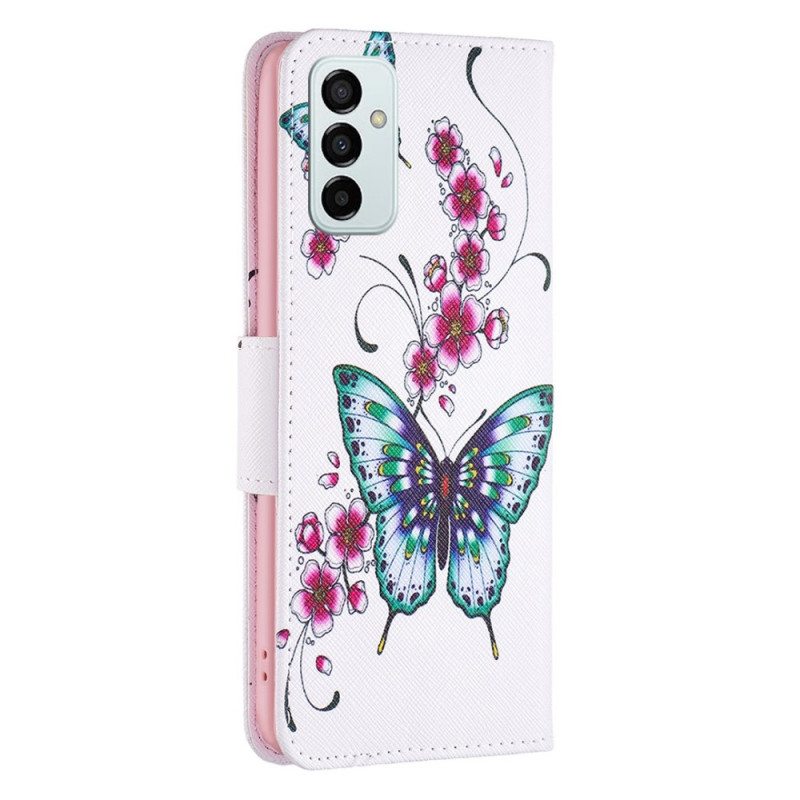 Flip Case Samsung Galaxy M23 5G Upeita Perhosia