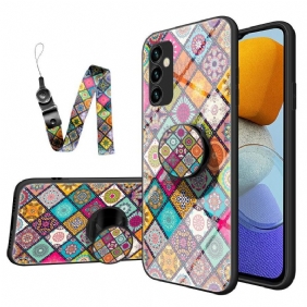 Kuori Samsung Galaxy M23 5G Patchwork Magneettipidike