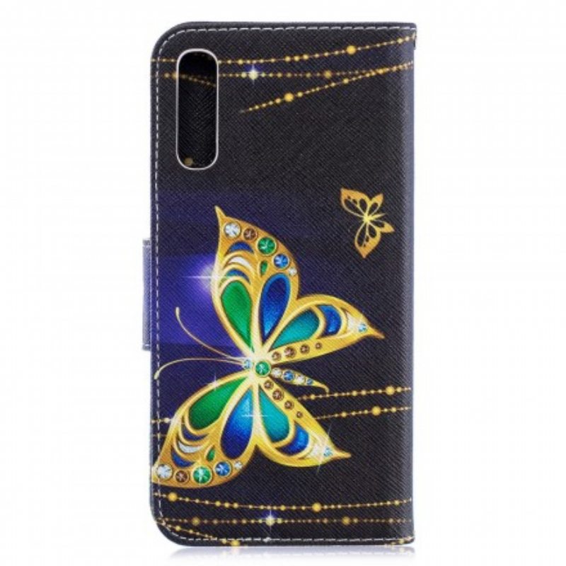 Flip Case Samsung Galaxy A70 Maaginen Perhonen