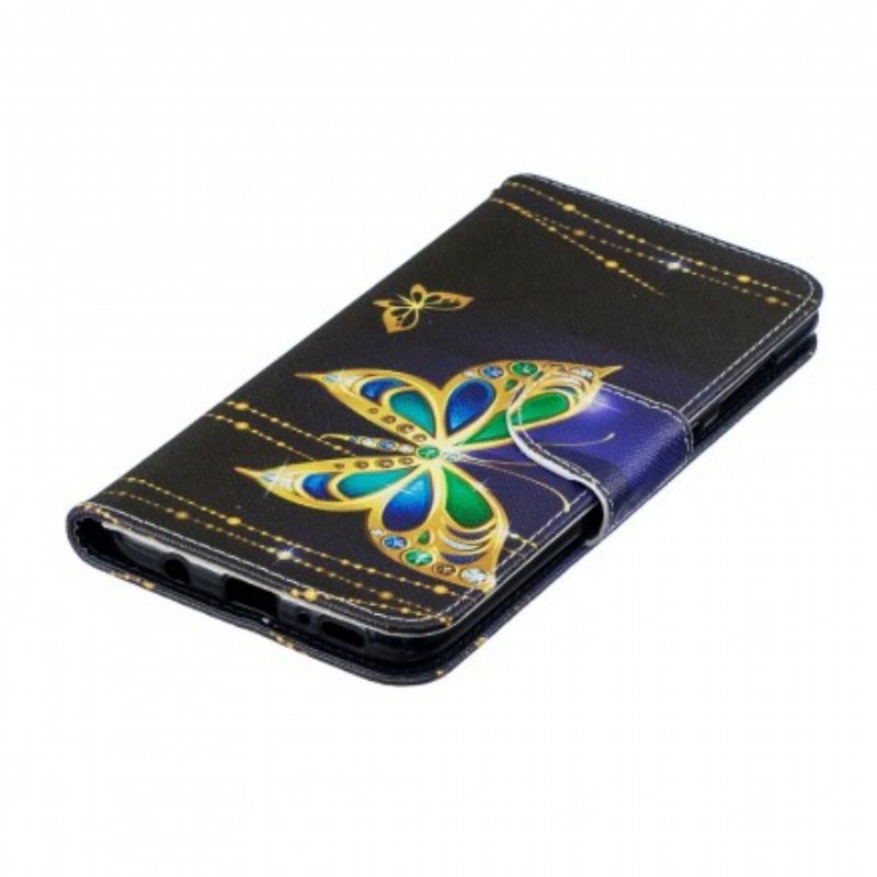 Flip Case Samsung Galaxy A70 Maaginen Perhonen