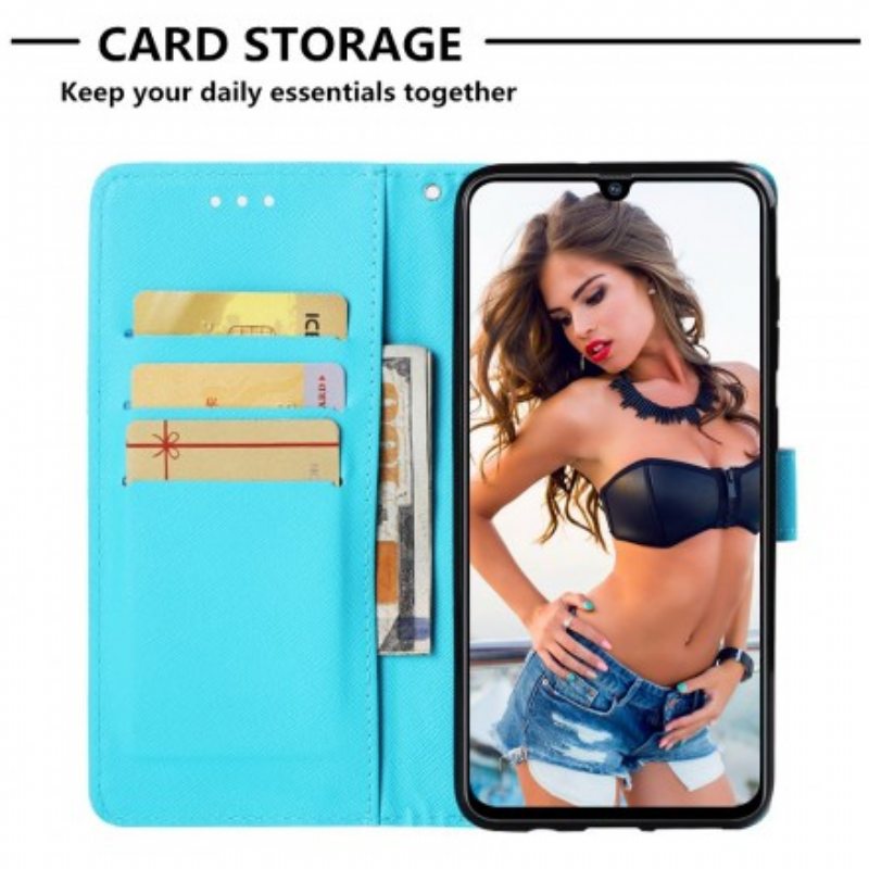 Flip Case Samsung Galaxy A70 Pastelli Unensieppaaja