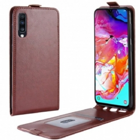 Kotelot Samsung Galaxy A70 Taittuva Nahkaefekti