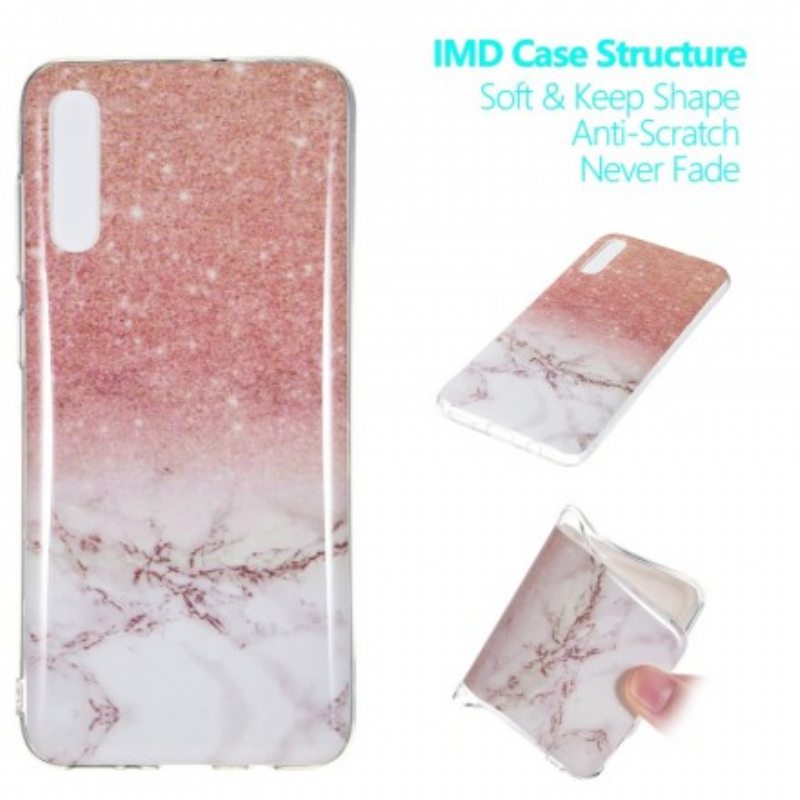 Kuori Samsung Galaxy A70 Glitter Marble