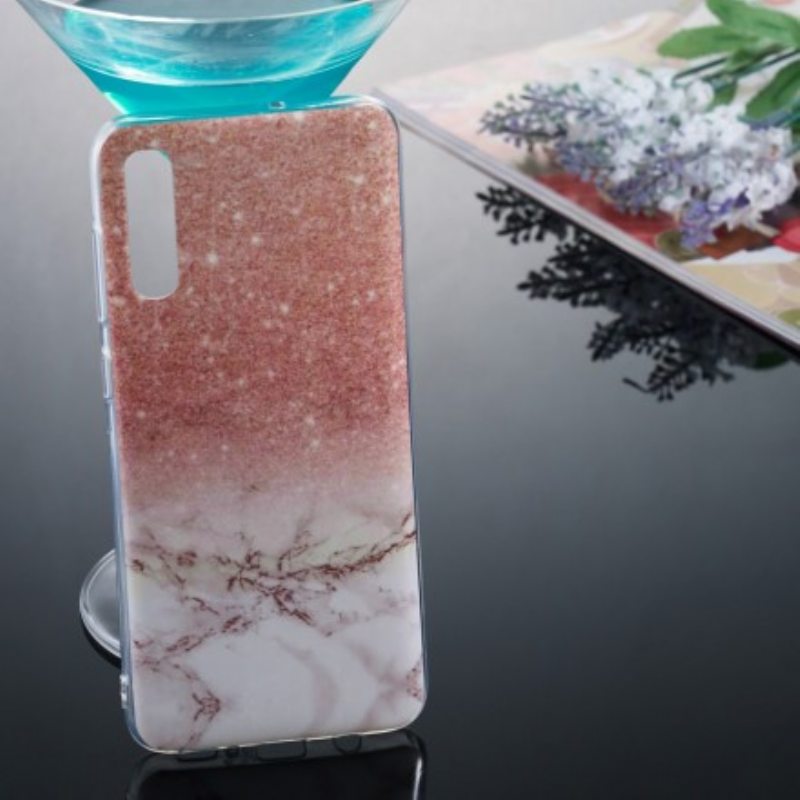 Kuori Samsung Galaxy A70 Glitter Marble