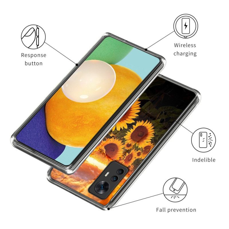 Kuori Xiaomi 12T / 12T Pro Variaatio Auringonkukat